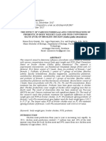 THE EFFECT OF VARIOUS FORMULAS AND CONCENTRATIONS OF PROBIOTIC IN BODY WEIGHT GAIN AND FEED CONVERSION RATIO (FCR) ON BROILER CHICKEN (Gallus Gallus Domesticus)