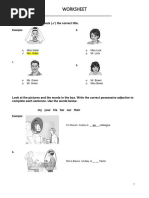 Worksheet 02 - Relationship, Titles, Possessive Adjectives