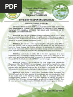 EO No. 2022-009 - Revitalizing BDRRM Committee