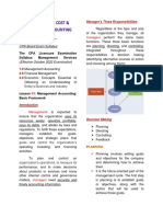 Fundamentals of Cost Management Accounting