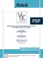 Vinod Kothari - Merger and Corporate Restructuring