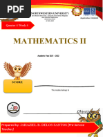 Quarter 4 Week 4 - Mathematics 2 (Module)