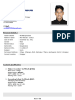 Mustafizur Rahman CV