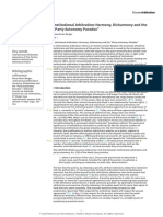 Institutional Arbitration Harmony, Disharmony and The Party Autonomy Paradox, Klaus Peter Berger