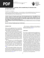 Double Mandibular Osteotomy With Coronoidectomy For Tumours in The Parapharyngeal Space