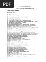 F. Y. Bsc. (Electronics) Question Bank