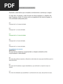 Psicomotricidade No Contexto Escolar