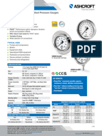 Datasheet 1009 Stainless Steel Pressure Gauge 25 35