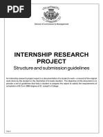 Internship Research Project Guidelines - 2020-23