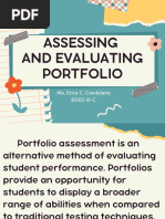 Assessing and Evaluating Portfolio