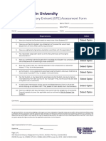 Agent GTE Assessment Form