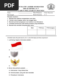 Format Soal Sumatif Akhir Semester Kurmer