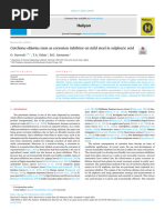 Oyewole Et Al 2021 - Corchorus Olitorius Stem As Corrosion Inhibitor On Mild Steel in Sulphuric Acid