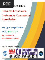 BCK MCQs Compiler For CA Foundation Dec 23 by CA Sanchit Grover 2