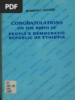 Congratulations On The Birth of People's Democratic Republic of Ethiopia (Coll.)