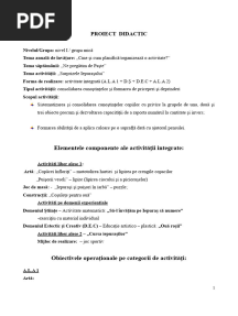 10 Proiect Didactic - Iepurasul de Paste