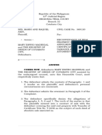 Sample Answer To RTC Format