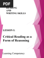 Reading and Writing Presentation 5