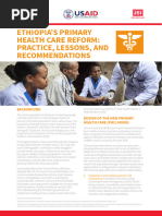 Ethiopias Primary Health Care Reform