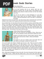 Greek Gods Story Texts