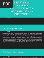 Chapter 10 Strategy Implementation Organizing and Structure