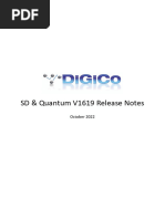 SD and Quantum - V1619 Release Notes