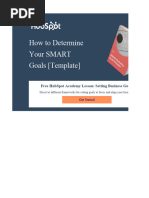 SMART Goal Template - HubSpot