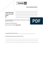 7 Steps Troubleshooting Check Sheet Technician Guide