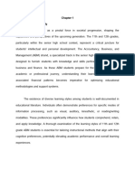 Statistical Analysis of Learning Styles and Financial Patterns in 11 and 12 ABM Students