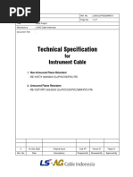 Technical Specification - Instrument Cable - WP4