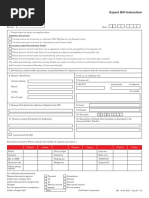 Export Bill Instruction (Conventional) - F