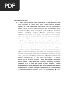 Objeto de Inmobiliaria