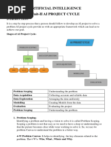 AI PROJECT CYCLE-1 Class 9