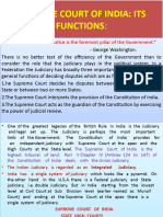 Functions of Supreme Court