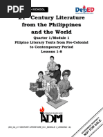 21 Century Literature From The Philippines and The World