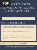 Understanding: The Facilitative Teaching - Learning Process