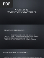 Chapter 12 Evaluation and Control