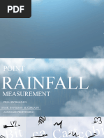 Hyrdo-Point Rainfall Measurement