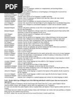 Definitions of Bilingualism