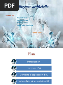 L'Intelligence Artificielle Exposé