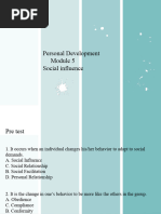 Personal Development M5 Social Influence