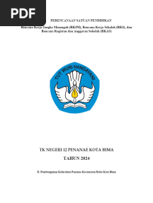 Perencanaan Satuan Pendidikan TK 12