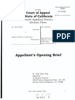 TAITZ V DUNN (APPEAL - CA 4th APPELLATE DISTRICT) - Appellant's Opening Brief.