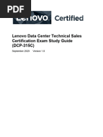 Lenovo Data Center Technical Sales Certification Exam Study Guide DCP 315C