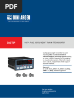 "DGTP": Panel Digital Weight Transmitter/Indicator: Industrial Weighing and Dosage Systems Making