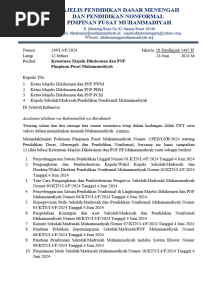 @ketentuan Majelis Dikdasmen Dan PNF Muhammadiyah TH 2024