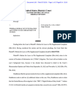 Order Allowing Supplemental Complaint in Seth Rich FOIA Case