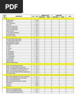 BT4 Bill of Materials For Estimate