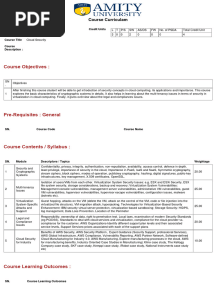 Course Curriculum
