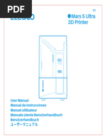 ELEGOO MARS 5 Ultra User Manual Version-Multilingual-20240504-V2